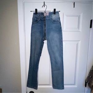 OG Revice Denim Yin Yang Multi Colored Zip Fashion Skinny Jeans